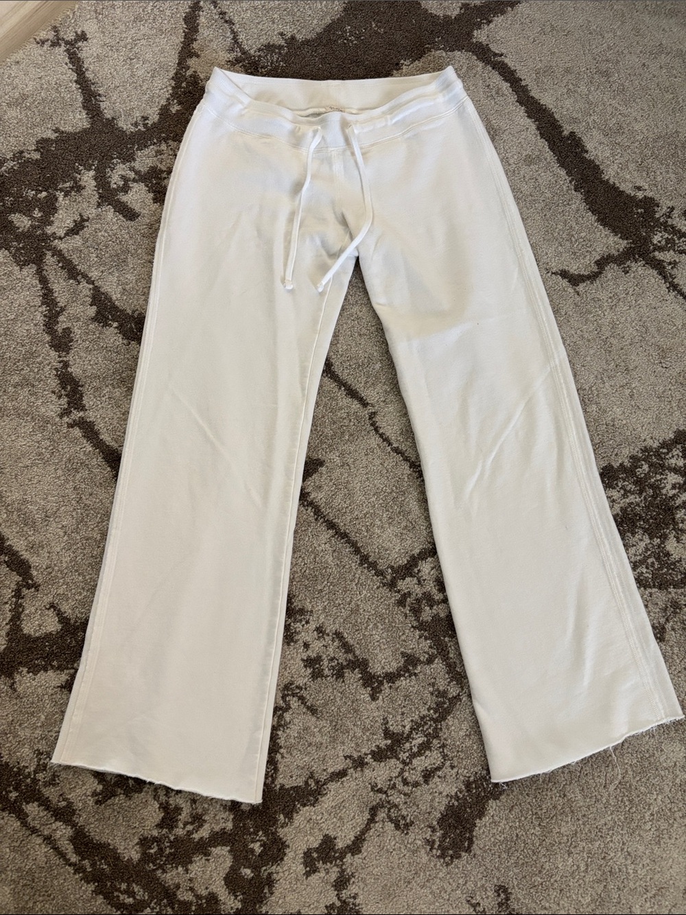 John Galt Brandy Melville  - White Priscilla Low-Rise Yoga Flare Pants!!
